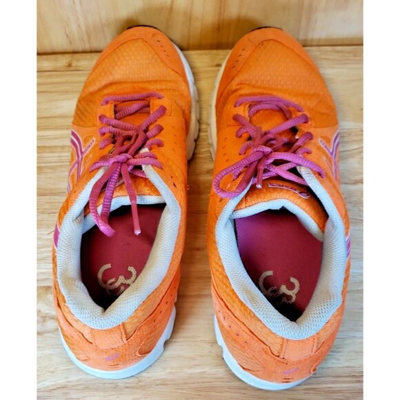 ASICS Rush 33 Women’s Running Shoes Size 9.5 Orange Pink T1H7N - Picture 5 of 9